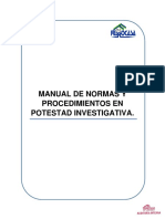 Manual de Normas y Procedimientos en Potestad Investigativa