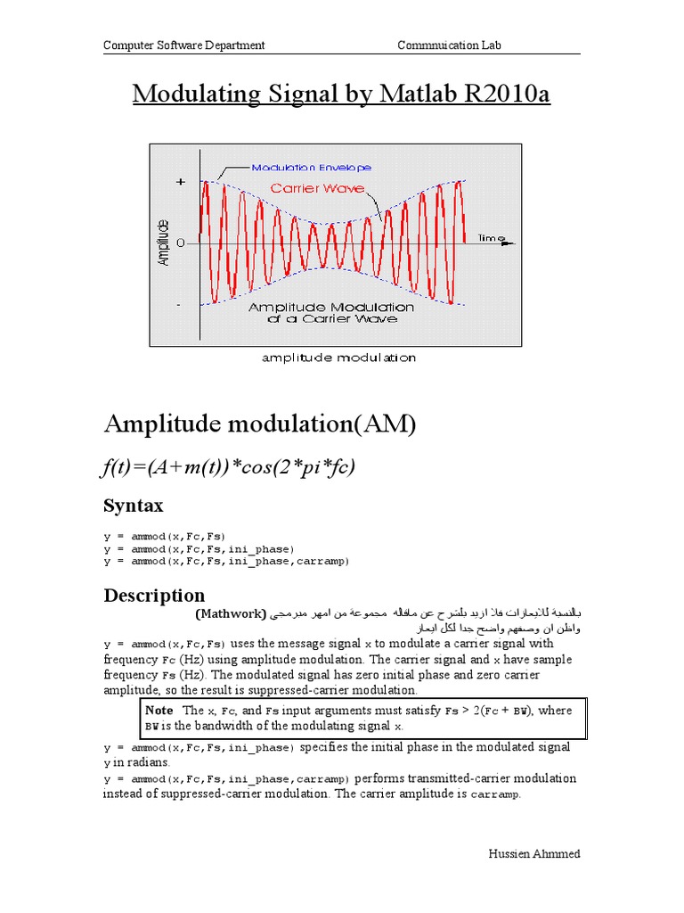 All Types of Analog Modulation With Matlab | PDF | Teaching Methods ...
