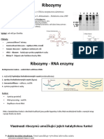 RNA 1c. Ribozymy, Aptamery, Riboswitche