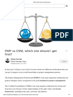 PMP Vs CSM, Which One Should I Get First