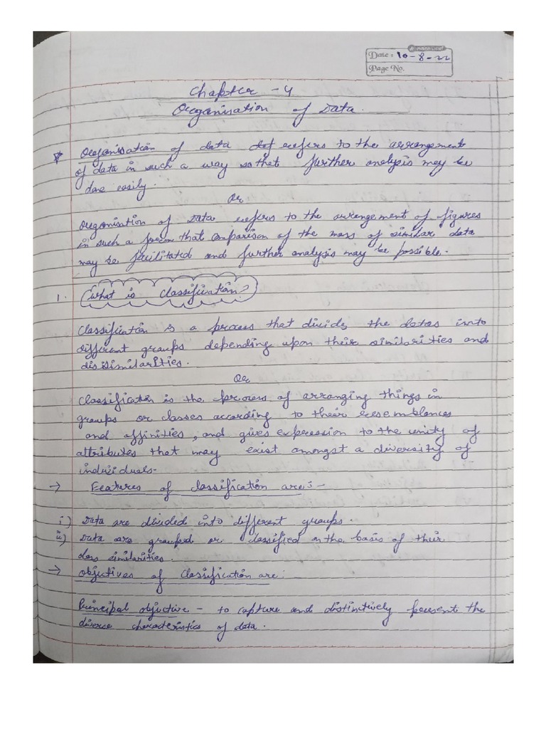 Notes Chapter 4 Statistics | PDF