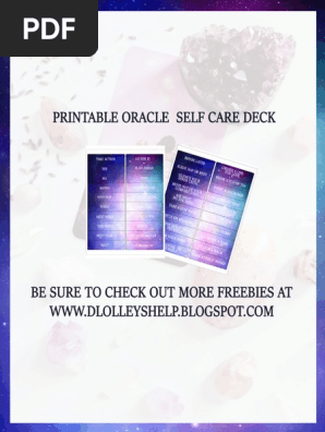 Free Self Care Orcal Cards