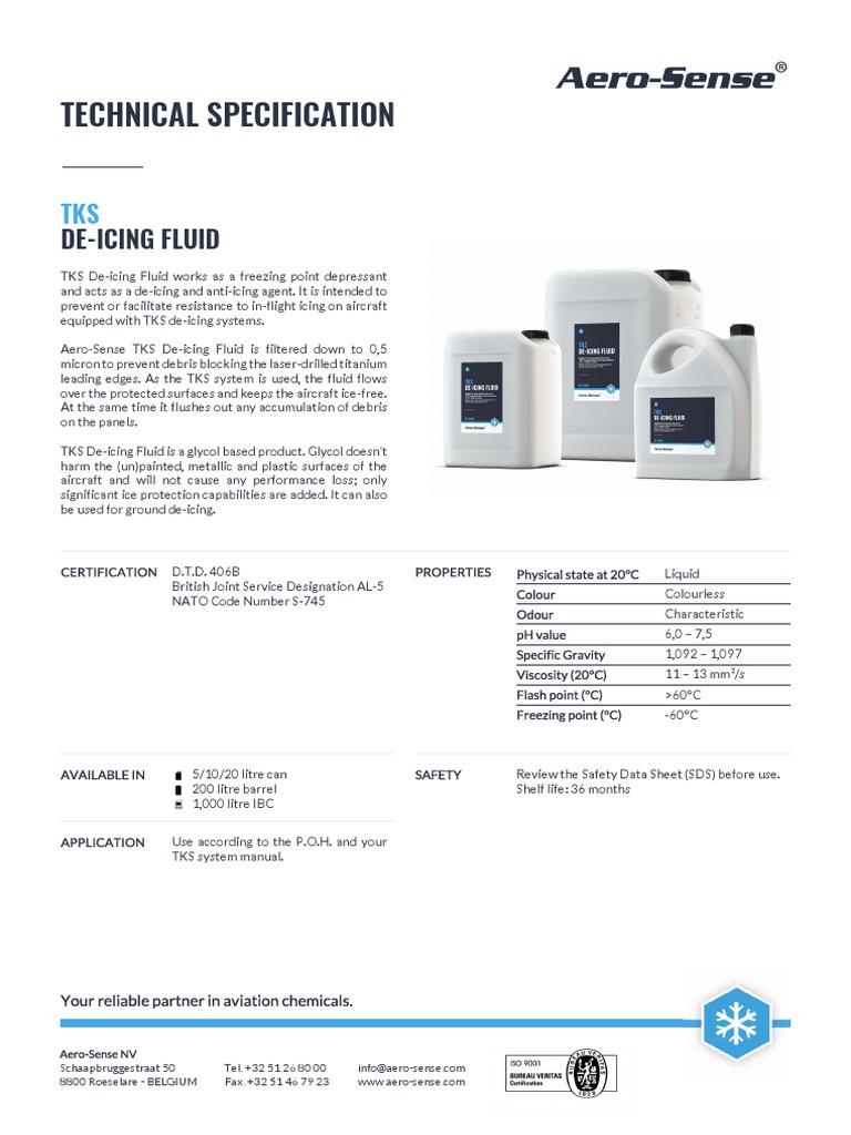 Tds Tks DeIcing Fluid PDF