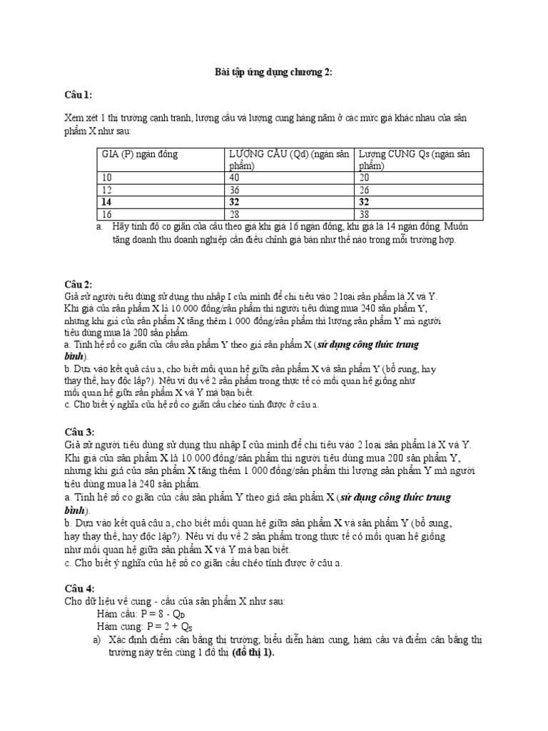 BT Ap Dung Chuong 2 Va 3 | PDF
