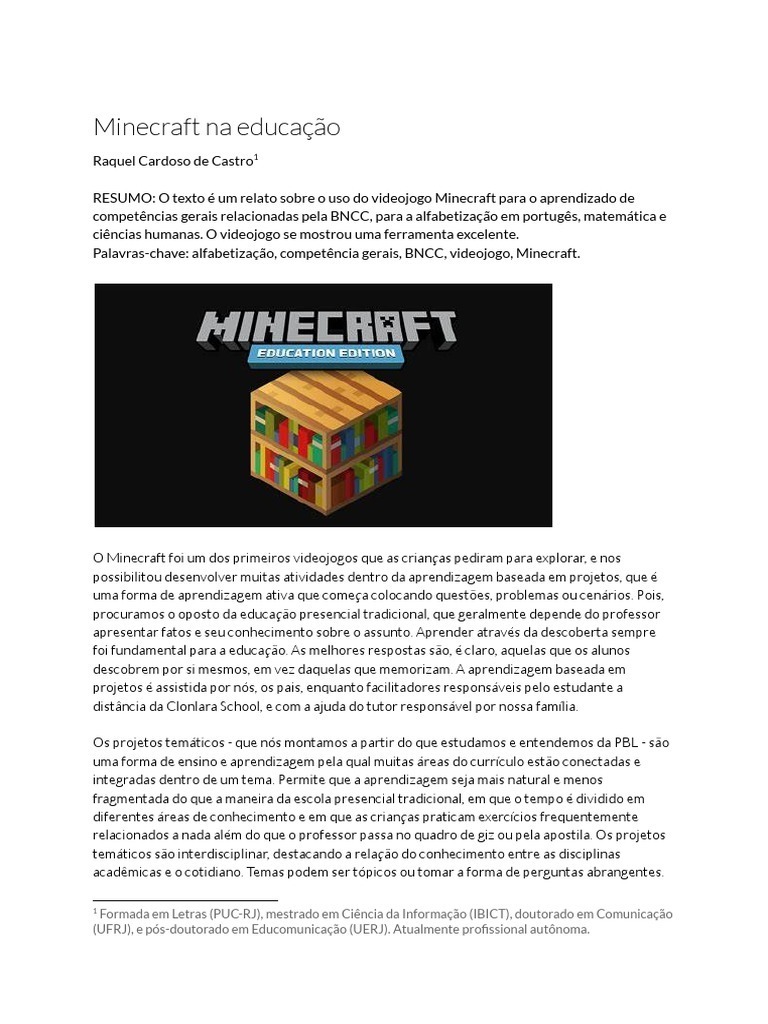 Vila Criativa de Santos ensinará programação usando o jogo Minecraft