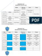 Horario de Maestros 2023