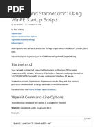 Wpeinit and Startnet - CMD Using WinPE Startup Scripts