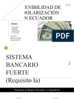 Sostenibilidad Dolarización