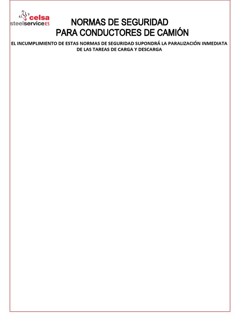 Normas Carga y Descarga V4 2016 PDF