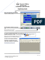 Digitise Audio