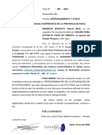 Apersonamiento Fiscalía de Paita