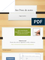 Atelier Prise de Notes