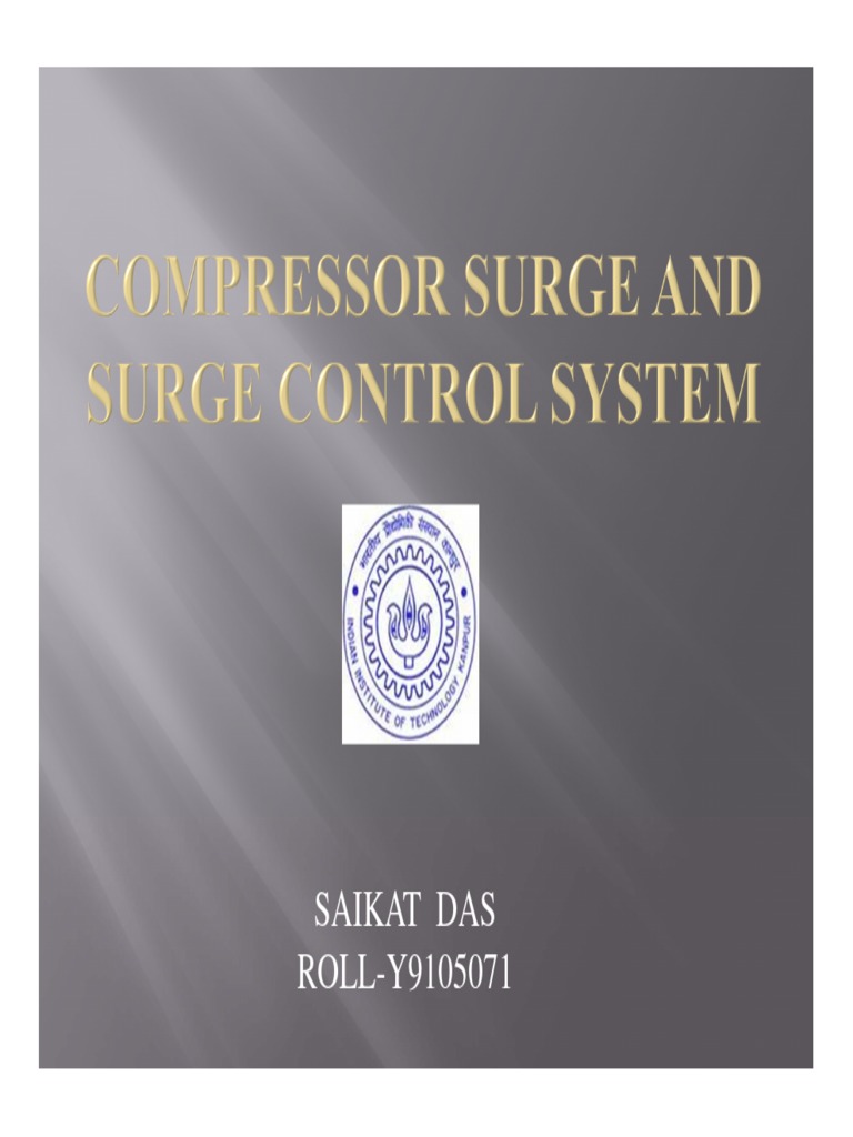 Compressor Surge and Surge Control System PDF