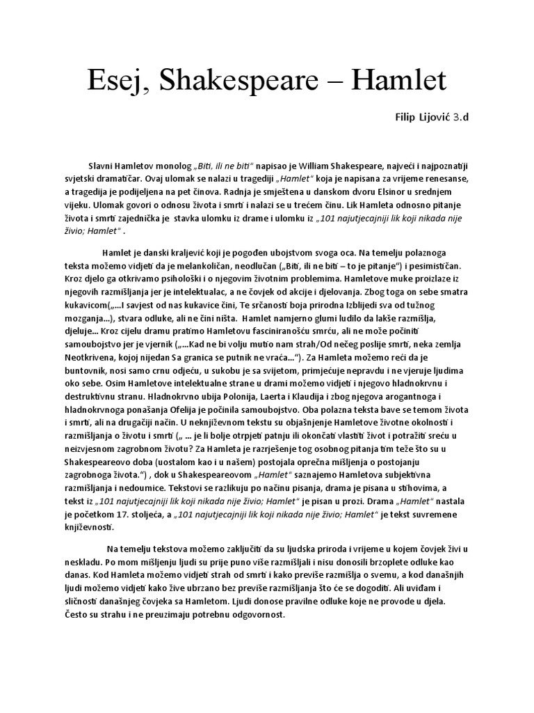 Esej | PDF