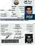 Roshankumar Qatar ID - 2023 