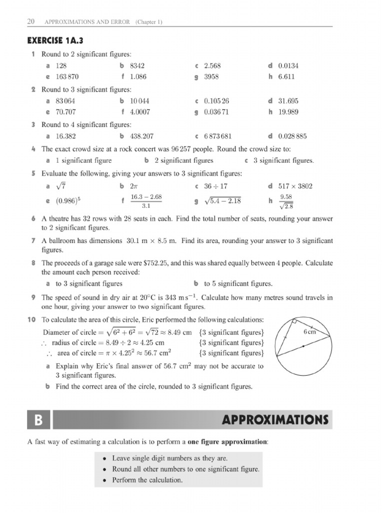 Approximations 1B and C | PDF