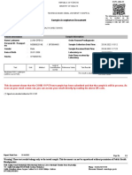 COVID-19 PCR Test Sample Submission Document