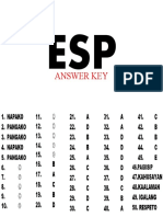 ESP Answer Key Guide