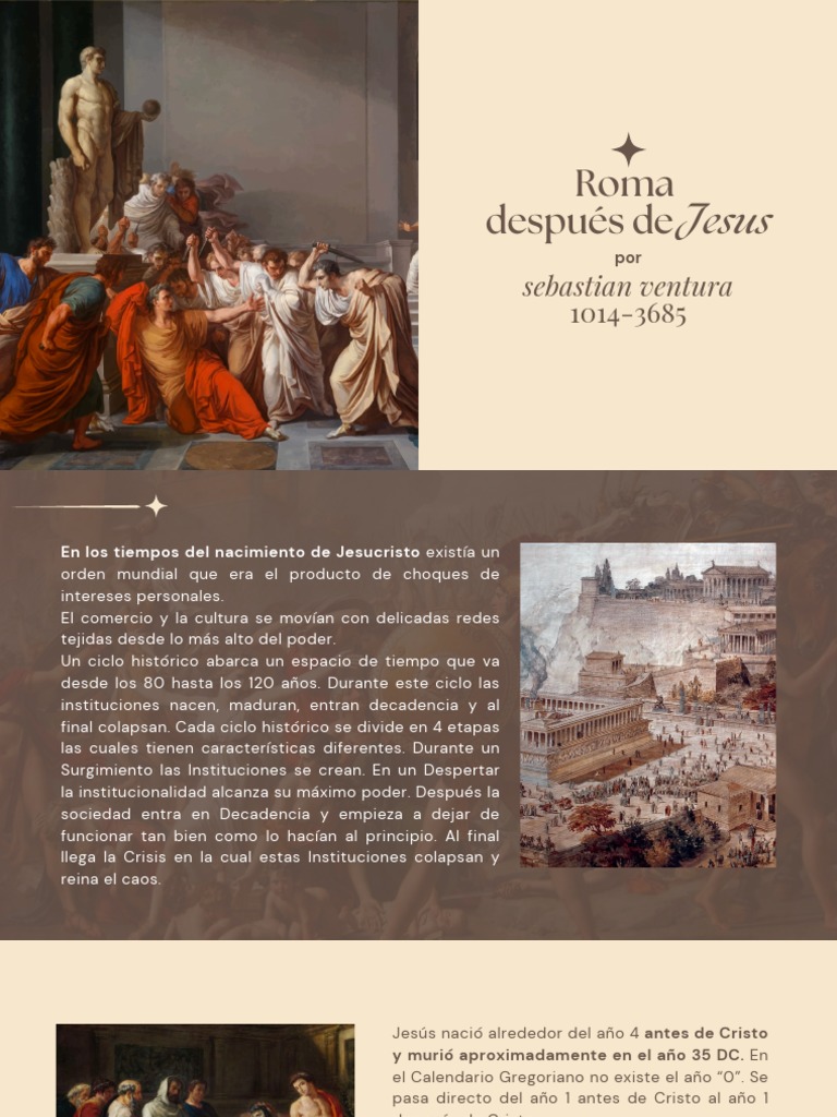 Roma y el nacimiento de Jesús | PDF | Augusto | imperio Romano