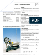 Vapour Pressure of Water at High Temperatures