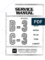 Hammond Organ B3-C3 Service Manual