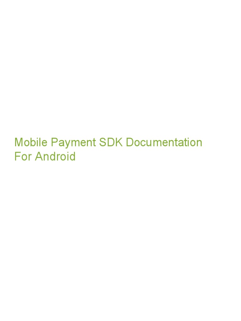 eSewa Mobile Payment SDK Guide | PDF | Android (Operating System ...