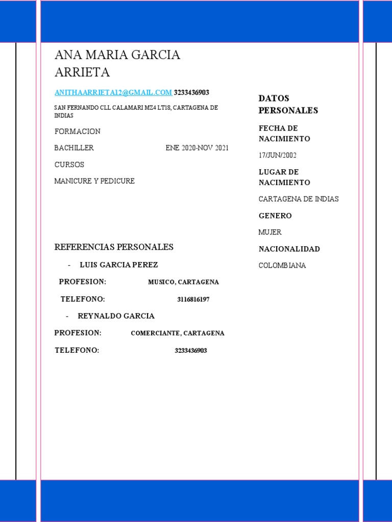 Perfil Profesional de Ana María García | PDF