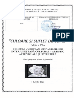 Proiect ,,culoare Și Suflet de Copil