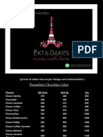 Ekta - Bakes MENU