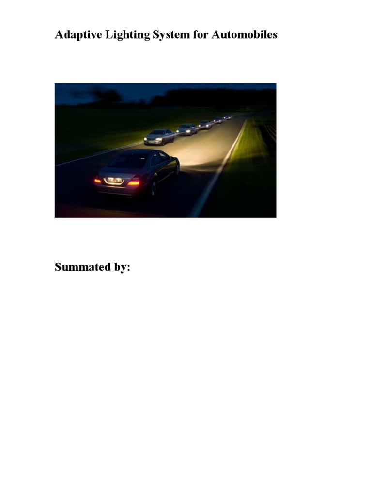 Adaptive Lighting System Overview | PDF | Rectifier | Capacitor