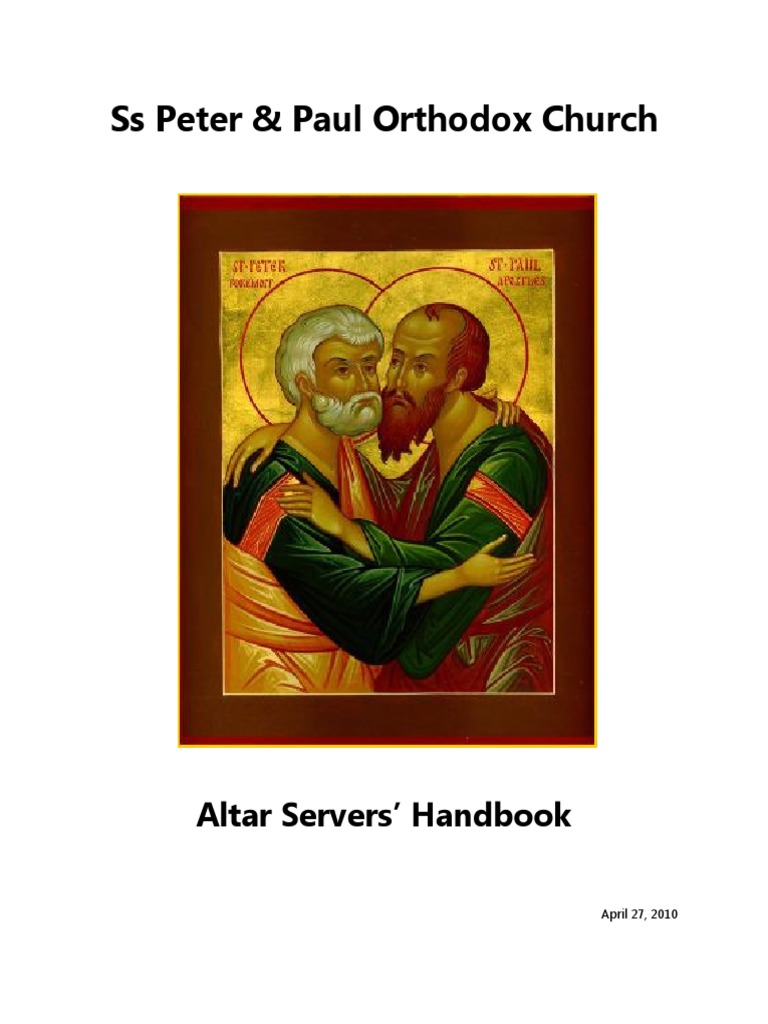 Altar Boy Guide PDF Altar Easter