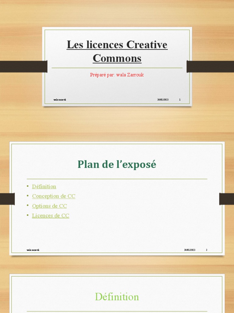 Les Licences Creative Commons Pdf