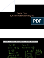 Doubt Class Coordinate Geometry 01