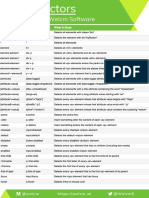 CSS Selectors Cheatsheet