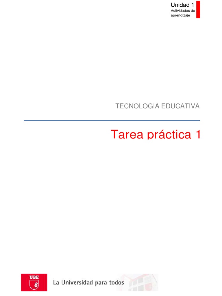 Tarea 1 | PDF | Tecnologia Educacional | Maestros
