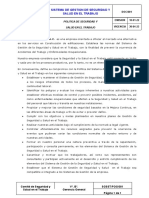 01 (Doc001) Política de SST F y P Inversiones S.A.C.