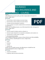 Grile Examen Insurance & Reinsurance