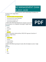 Grile Examen Operations Management