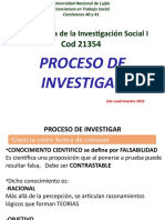 Clases Metodologia Trabajo Social U1 Proceso de Investigacion 2022