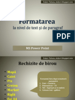 2 - Formatarea La Nivel de Paragraf