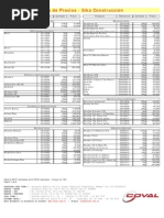 Precios Sika Colombia