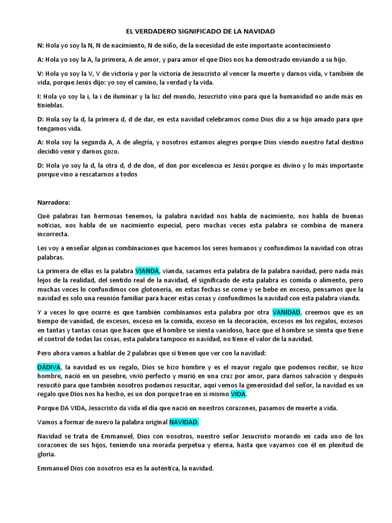 Verdadero Significado de la Navidad | PDF | Navidad | Amor