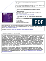 Journal of Adhesion Science and Technology: To Cite This Article