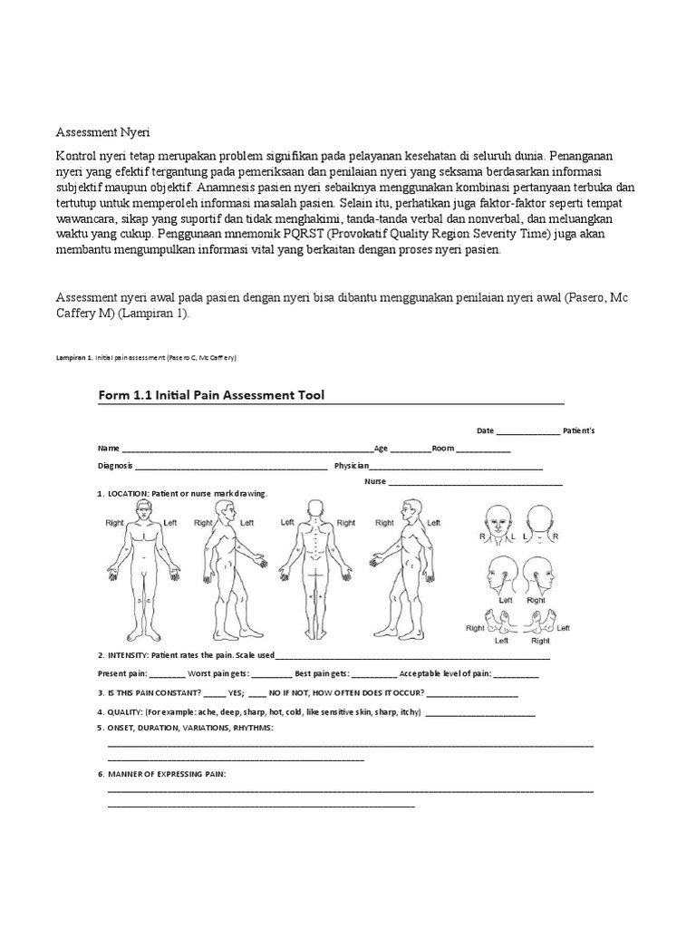 Assessment Nyeri Download Free PDF Pain Radiology