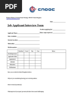 Candidate Interview Evaluation Form | PDF