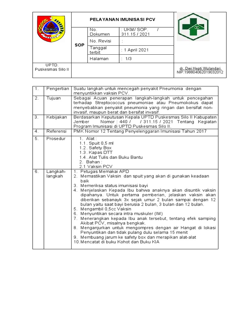Sop PCV | PDF