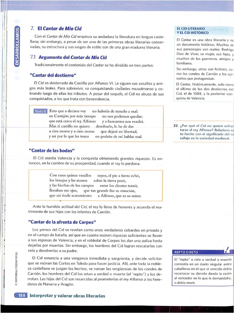 Más Sobre El Cid | PDF