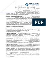 Contrato de Prenda Industrial Abierta