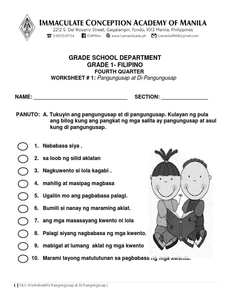 Fil 1 - Worksheet #1 | PDF