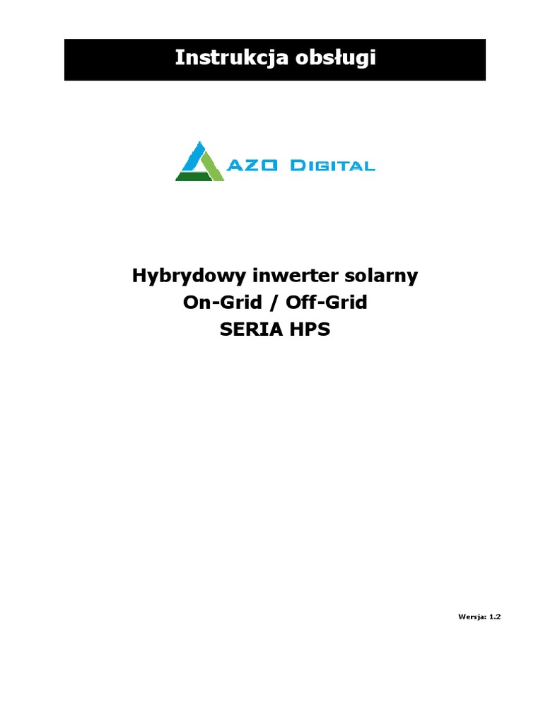 Instrukcja Hps Series Pdf